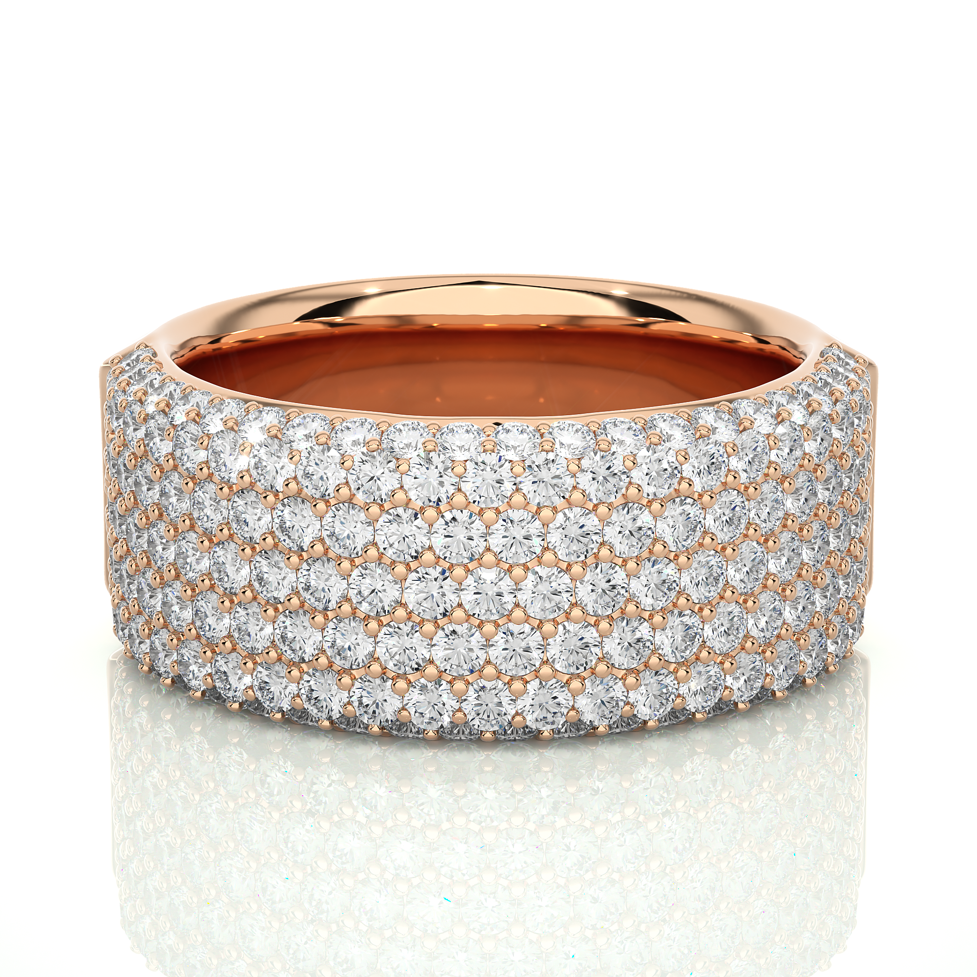 1.93 Carat HI Color VS1 Clarity Diamond Studded Natural Diamond Ring.